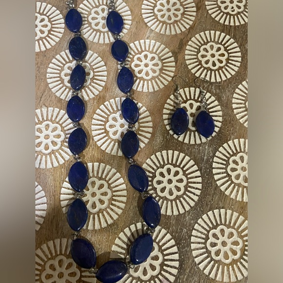 Vintage Lapis Lazuli necklace set - Picture 1 of 9